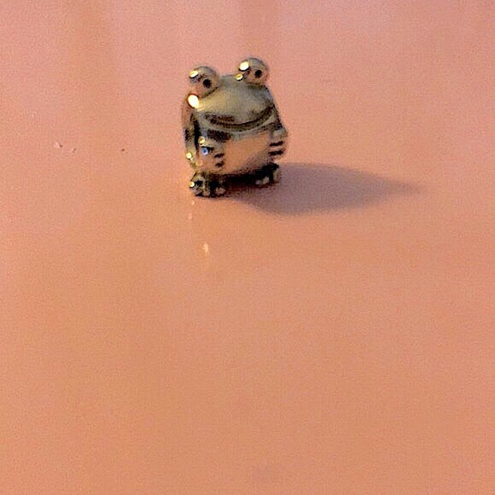 Sterling Silver Happy Frog Charm